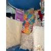 Image 11 : Basket, Girl Figure and Assorted Fine Linens Incl. New 100% Irish Linen 66x84 