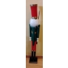 Image 2 : 3 ft. Decorative Holiday Nutcracker Idol Red Top Hat