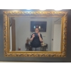 Image 1 : Gold Framed Beveled Mirror 30 x 43