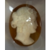 Image 2 : White on Vermillion Shell Cameo 10.25 ct Hand Carved Oval Cameo
