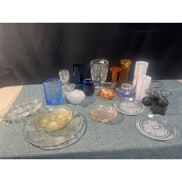 Glass Vases and Plates