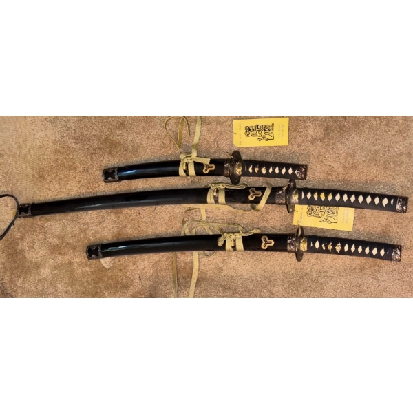 Hattori Hanzo "Bride's Sword From Kill Bill" Trio 21", 31", 39", Total Length w/ Sheath