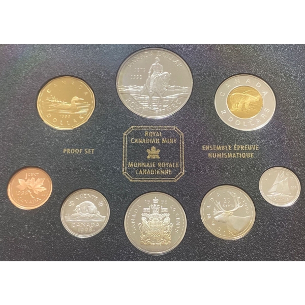 1998 Canadian Specimen Set 92.5% Silver 45.63 Grams