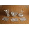 Image 1 : Collection Of Vintage Crystal Items Decorated With A Traditional "Pinwheel" .