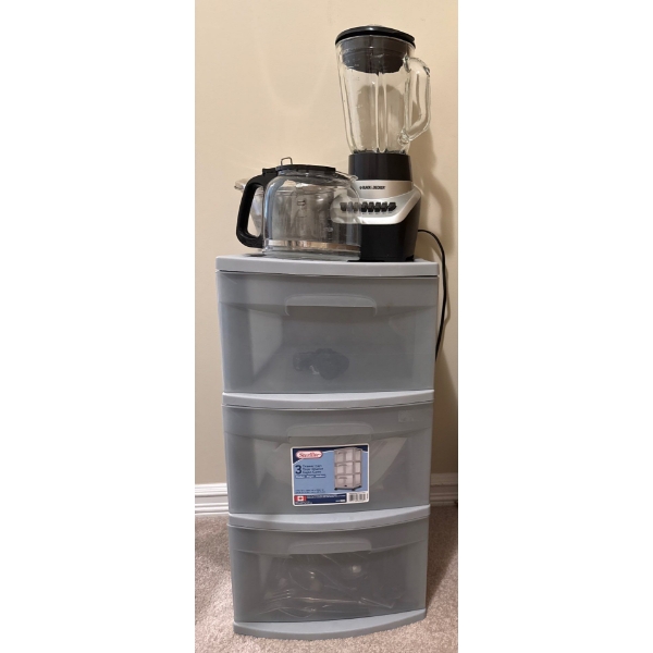 Kitchen Appliance Collection w/ 3 Drawer Storage Container 