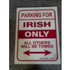 Image 2 : Shop Art - Harley Davidson Eagle Mirror w/ Humorous Irish Sign & Collectible Metal Plaque 