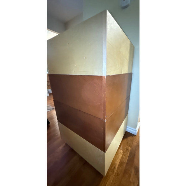 Large Wooden Rolling Stackable Storage, 4 Pcs - 24.5W, 23D, 43T 