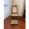 Image 1 : Antique Edwardian Nursing Glider / Rocking Chair w/ Foot Rest 18x29x46