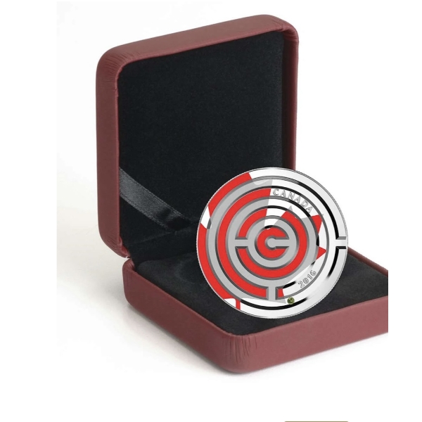 2016 $20 Maple Leaf Maze - Pure Silver Coin