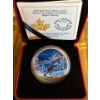 2017 $15 Great Canadian Outdoors: Night Skiing - Pure Silver Glow-in-the-Dark Coin