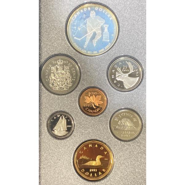 1993 Silver & Aureate Dollar Coin Proof Set
