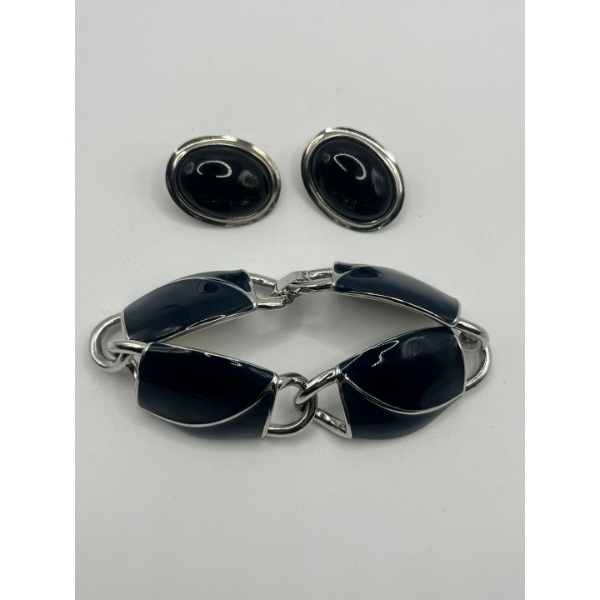 Retro 70's Monet Bracelet & Butler Earrings