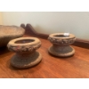 Image 6 : Charles Hilton Clay-Fruit bowl and 3 candlestick holders