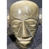 Image 7 : Hand Carved Yellow Marble Bookends & Black Obsidian Aztec Sculptures 