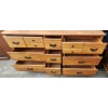 Image 3 : Light Wood Long Boy Dresser With Multiple Drawers and Spacious Design