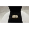 Image 2 : Square Cut Diamond 10K White Gold Ring 7.25g