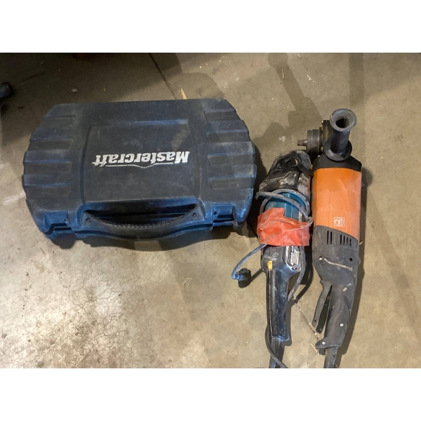 Mastercraft Tool Set, Angle Grinder, and Polisher Bundle