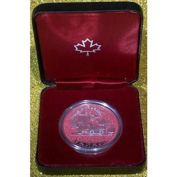 1981 Transcontinental Railroad 50% Silver Proof Coin, 23.33 grams