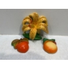 Chalk Fruits and Flower, Pair of Oranges and a Yellow Spotted Lily