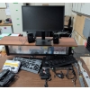 Image 1 : LG Monitor, Lenovo Keyboards, Mouse, Speakers, Power Strips, and Accessories Lot