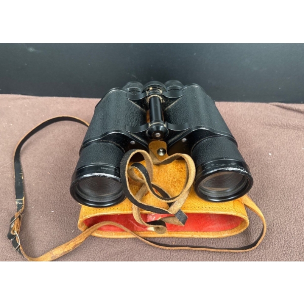 Vintage Rainbow Binoculars 7x50 w/ Case 