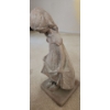 Image 2 : Austin Production Plaster Resin Statue of Girl Wearing Dress 9 W, 10 D, 23 T 