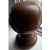 Image 2 : Antique Solid Wood Orb / Footed Sphere 12T 