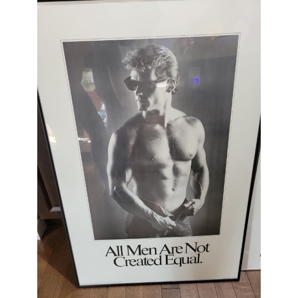 Framed Poster Prints - John Lennon & Patrick Swayze 
