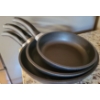 Image 2 : 3 Piece Scanpan Classic 3 Frying Pans w/ Large Copper Cookers & Chrome Tea Pot