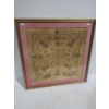 Image 1 : Silk Art Mounted on Board and Framed Under Glass 26 x 26 