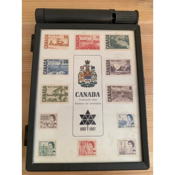 1967 Canada Centennial Issued Stamp Set with Mystery Stamps