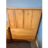 Image 2 : Teak dresser, and wardrobe, both in great shape dresser 65”L 64”height with mirror 18 death, Wardrob