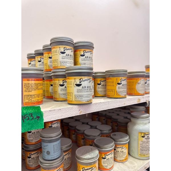 ceramic glaze 4 ounce whole row
