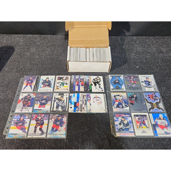 One Box Of Columbus Blue Jackets 2000-2026 Era Hockey Cards With Two Sleeves