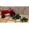 Image 1 : Vintage-Style Die-Cast Metal Toy Tractors John Deer & Erti McCormick