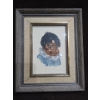 Image 3 : Pair of Handmade Cross Stitch Wall Hangings Made By Maxine Mitchell + Soapstone Family Carving
