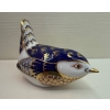 Image 1 : Vintage Royal Crown Derby Wren Paperweight - Imari Style 3.5x1.5x2.75