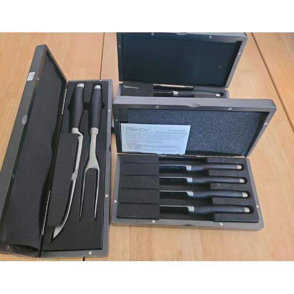Pampered Chef Carving and 8 Piece Steak Knife Set
