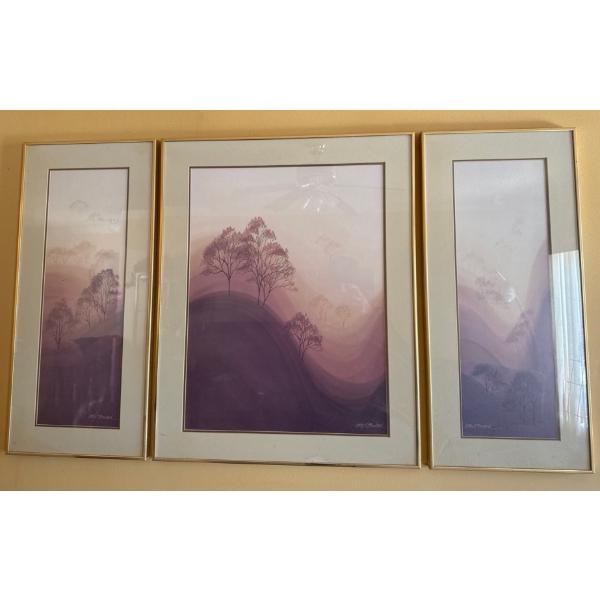Cathy Bouchard Fading Valleys Print Set of Three - 51x29 (all three) 