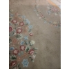 Image 1 : High Pile Asian Area Rug - Floral Embellishments -92x120