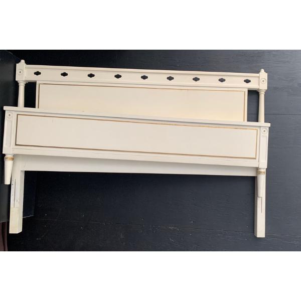 Wooden White Bed Frame  -  56W, 39T
