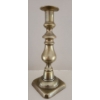 Image 2 : Tribal Hand Carved Wooden Art (2W, 12T) w/ Pair of Lovely Brass Candlesticks 
