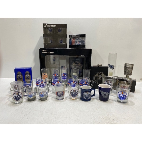 Oilers Drinking Glasses and Flasks