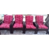Image 6 : 9 Piece Rattan Outdoor Dining Set 