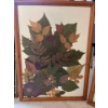 Image 2 : two original pieces of pressed botanical art made with a number of different types of leaves 30x22”