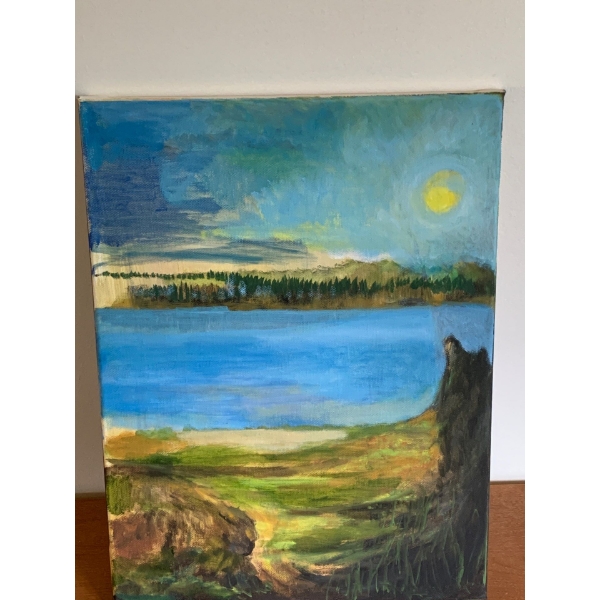 Lauri Ansell Lakeside Canvass Board  12 x 16