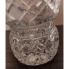 Image 8 : Vintage Bohemian Cut Crystal Biscuit Barrel & Matching Vase 15'Tall