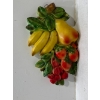 Image 1 : Chalk Fruit, Group of Cherries, Bananas, Pears, and Apricots 9H