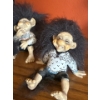 Image 2 : Playful Made in Norway Ny Form Collectible Trolls (5) Plus Glass Decorative Ball on Stand 