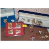 Image 1 : Assorted Pins, Earrings (Clip- On and Pierced), Tie Clip